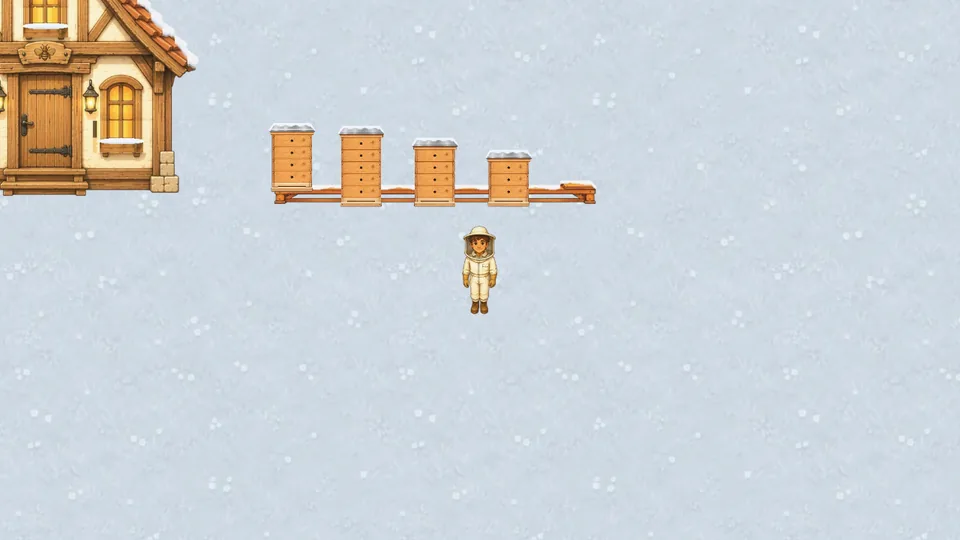 Winter: quiet, snow and reduced entrances